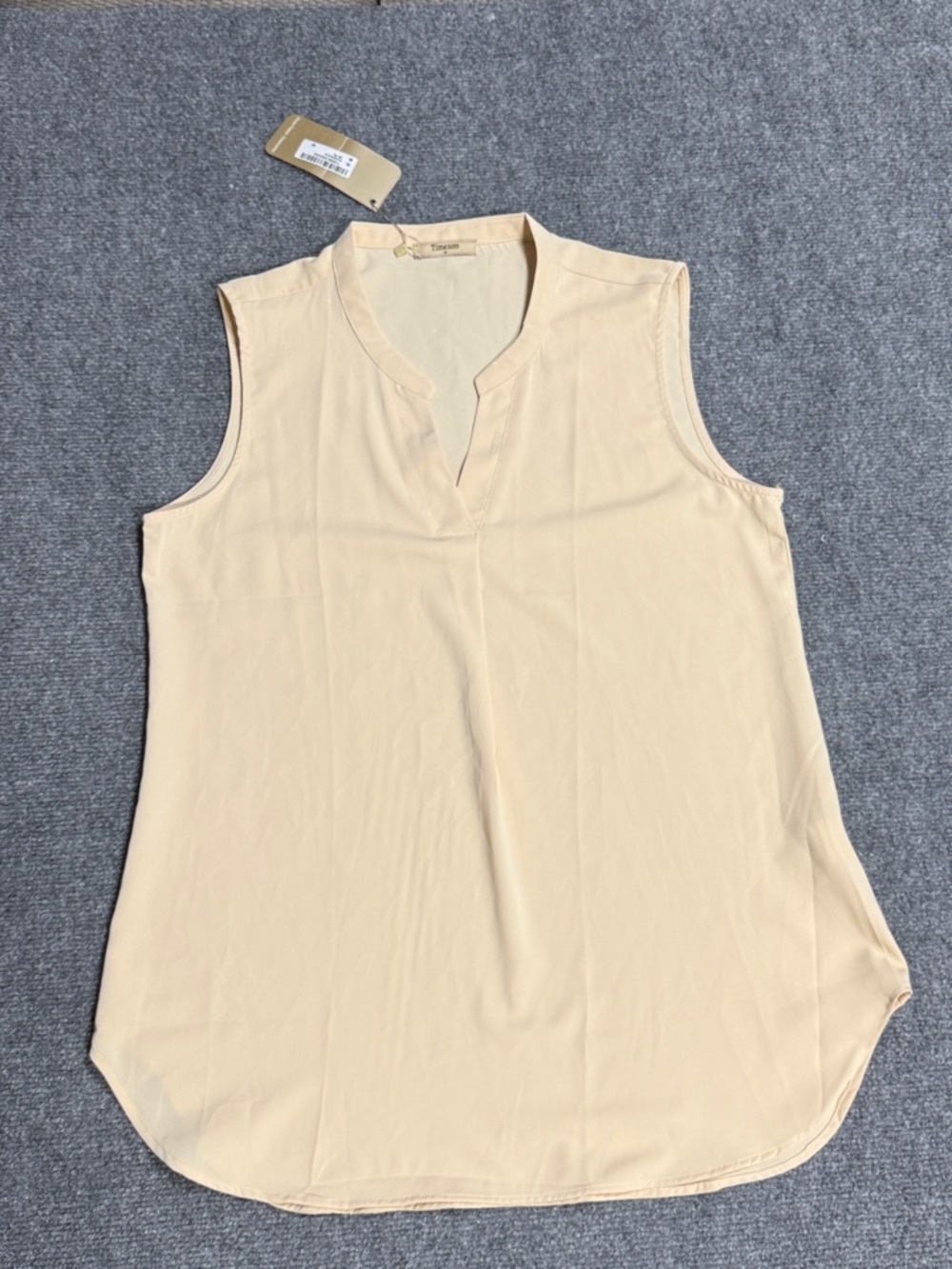 Talbots Sleeveless Split-Neck Camisole in Cream